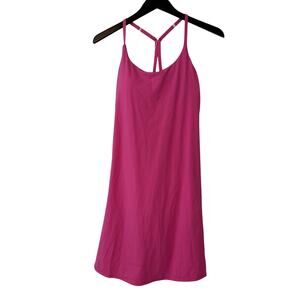 Halara Softlyzero Airy Athletic Dress Women's Medium Hot Pink Under Shorts NWT
